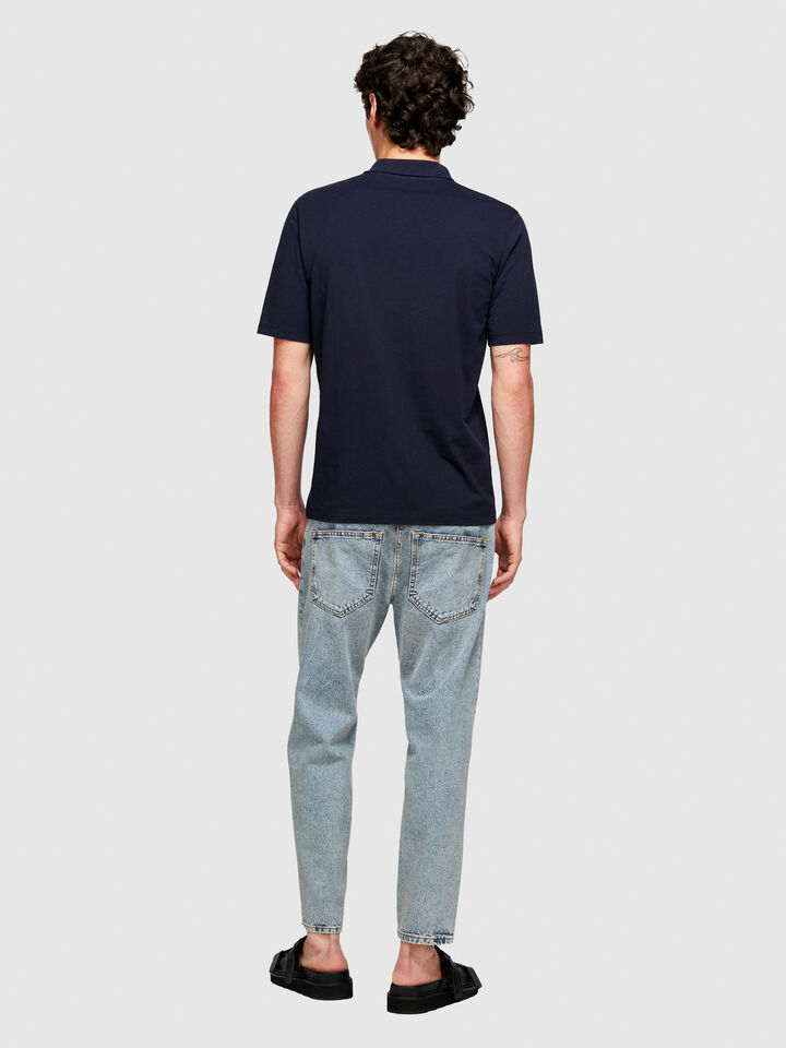 Regular fit polo - men's polos - Dark Blue | Sisley image number 3